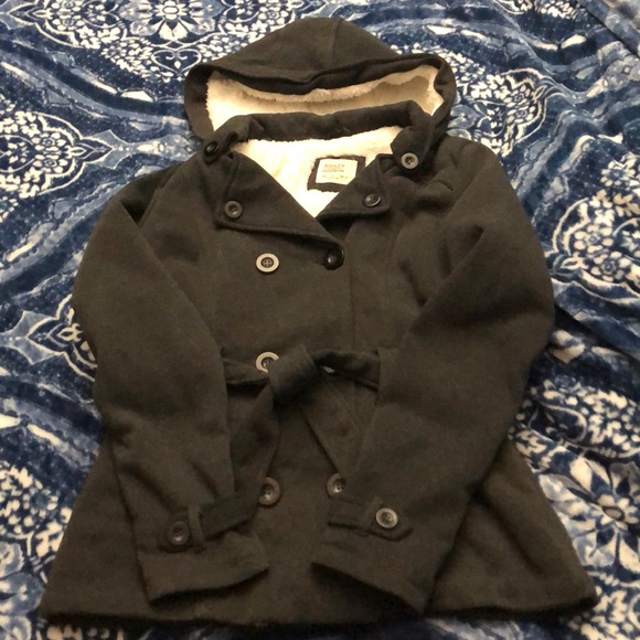 Juniors peacoat with Hoodie - Picture 3 of 7